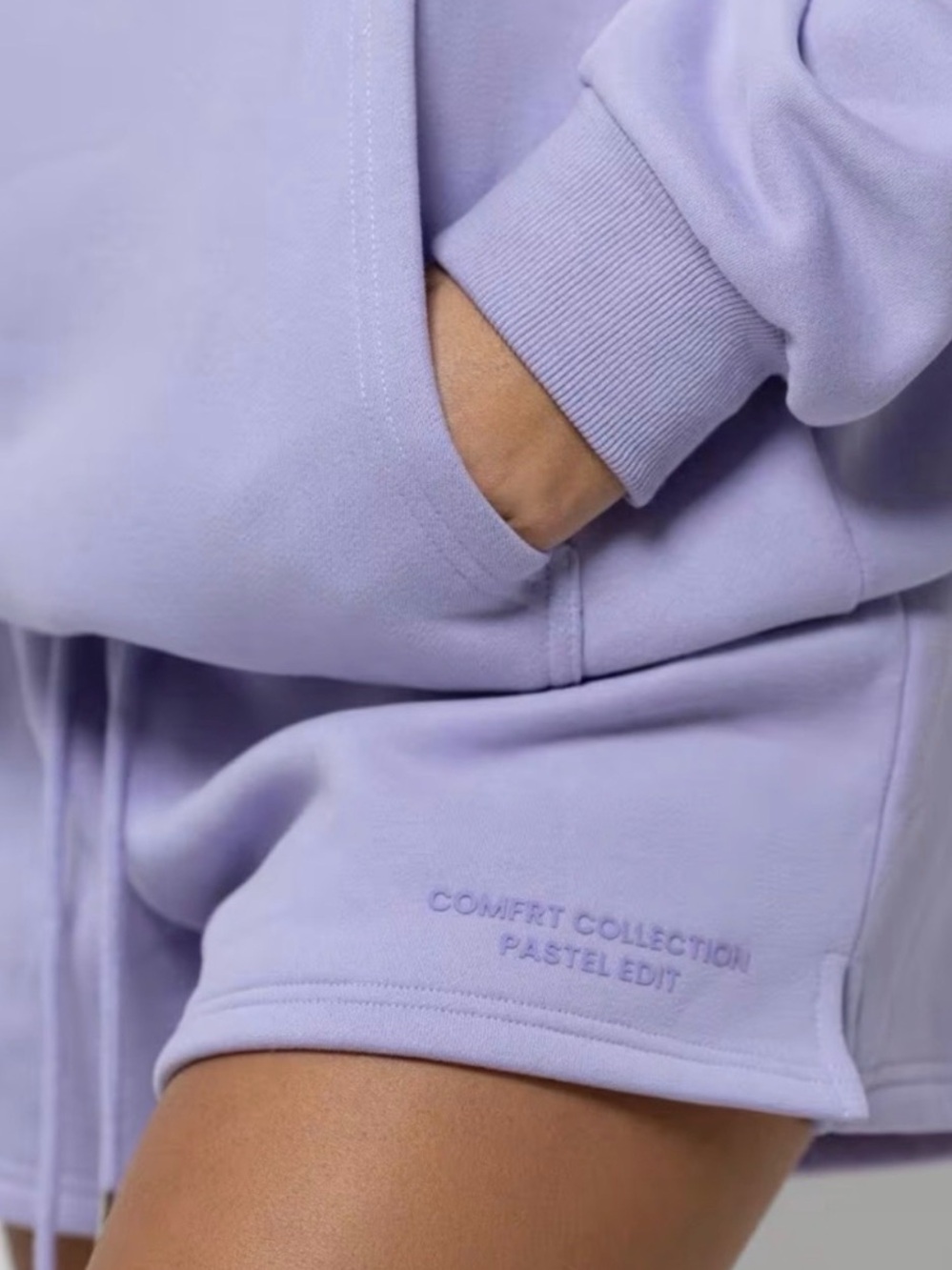 Comfrt Collection Womens Pastel Edit Cozy Shorts Lavender Purple Size Med NEW - Picture 2 of 7